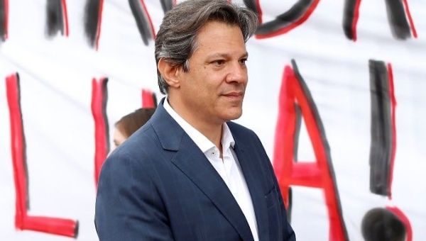 Brazilian presidential candidate Fernando Haddad of the Workers' Party.
