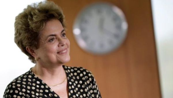 Senatorial candidate and former Brazilian President Dilma Rousseff.