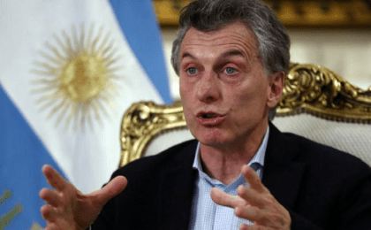Argentina's President Macri in an interview for the Reuters Latin American Investment Summit at the Presidential Palace in Buenos Aires, Argentina August 8, 2017. 