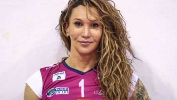 Tiffany Abreu is Brazil's first transgender volleyball player who is running in the upcoming October elections. 