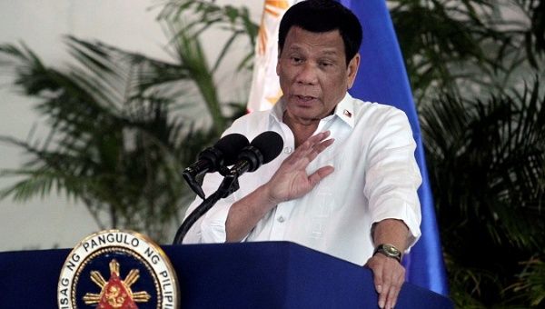 Duterte leads a brutal war on drugs that has left a death toll of 4,800 people.