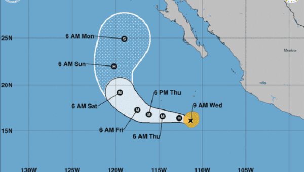 Hurricane Rosa intensifies to a Category 4 storm.