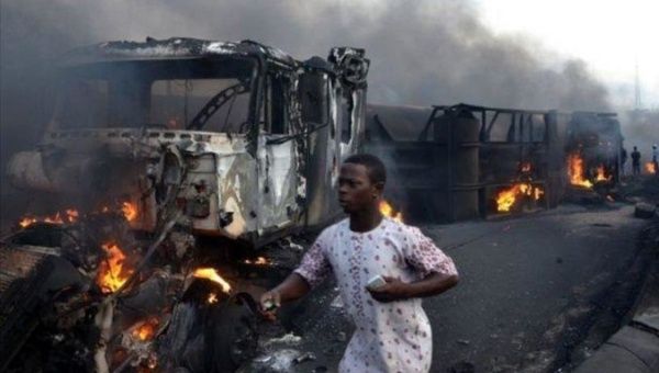 A fuel tanker crash killed 50 and injured 100 in the Democratic Republic of Congo.