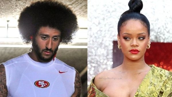 Rihanna (R) reportedly turned down Super Bowl Halftime show in support of the movement started by Colin Kaepernick.  