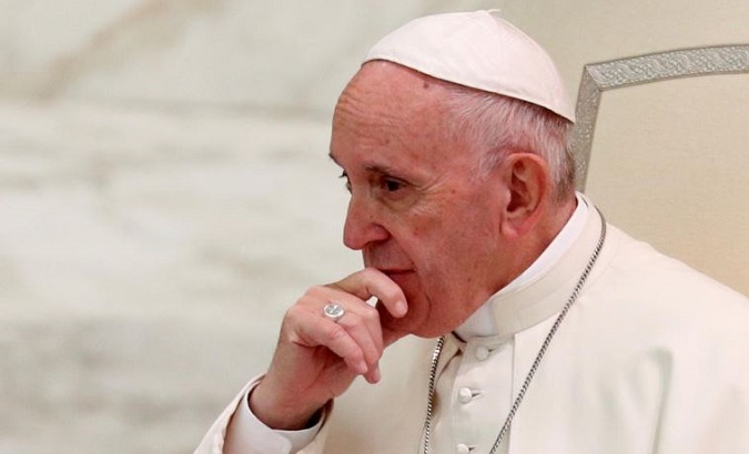 There is no room in the religious life for homosexuality, the Pope told members of the press.