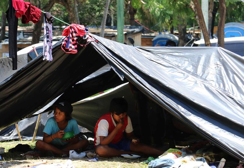 Indigenous Paraguayans camp out in the capital city of Asuncion to protest state 