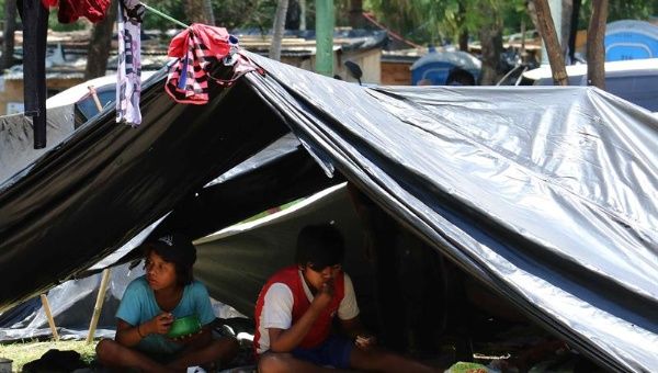 Indigenous Paraguayans camp out in the capital city of Asuncion to protest state 