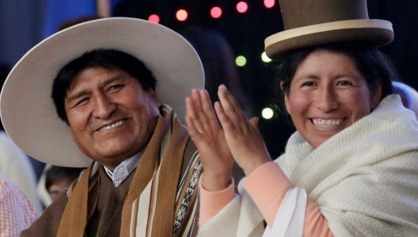 Evo Morales (L), became Bolivia's first Indigenous person elected president in 2006.