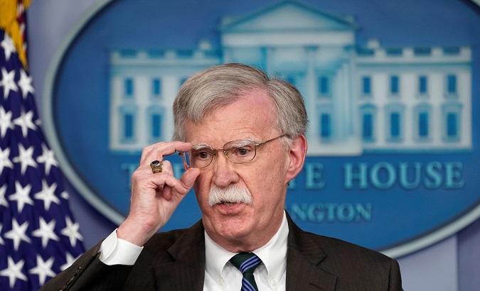 Bolton was appointed U.S. national security advisor in March of this year.