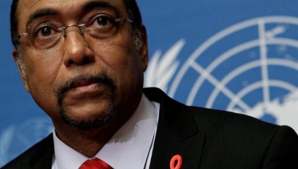 Michel Sidibe, the head of the United Nations Aids and HIV (UNAID) agency, will stay on to assist with the transition, UNAIDS said.