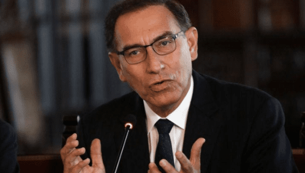 Peruvian President Martin Vizcarra at the presidential palace in Lima, Oct. 29, 2018. He supports investigations into Odebrecht in the country.