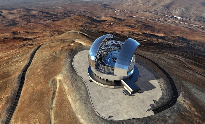 The observatory is being built at more than 3,000 meters in the Chilean desert, Antofagasta, Chile.
