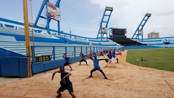 The Trump administration is threatening to veto Obama's Cuban baseball deal.