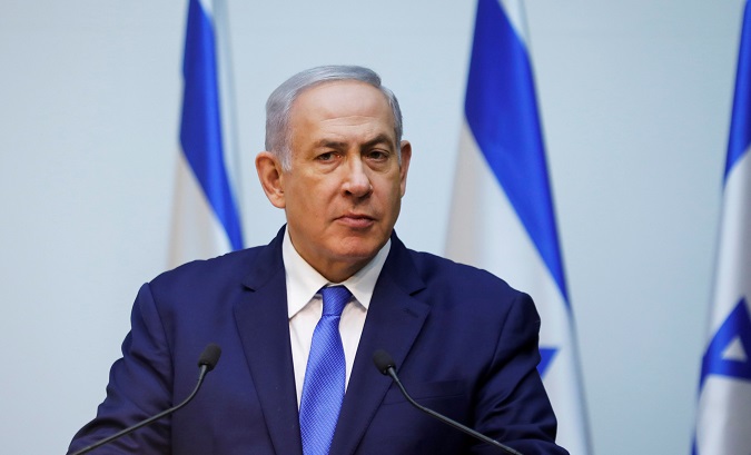 Israeli Prime Minister Benjamin Netanyahu speaks at the Knesset, Israel's parliament, in Jerusalem December 19, 2018