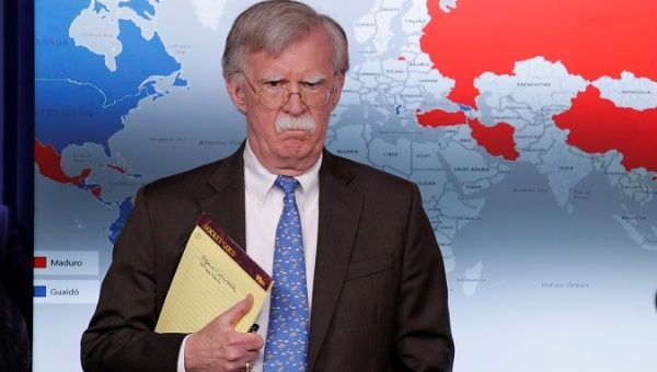 U.S. National Security Adviser John Bolton, one of the leaders behind unseating Venezuela