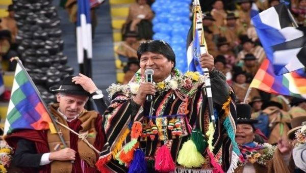 Bolivian President Evo Morales leads the polls for October presidential elections with 35.6 percent.