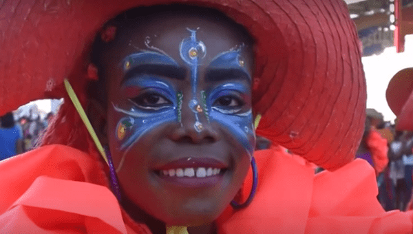 Carnival performer in Haiti.