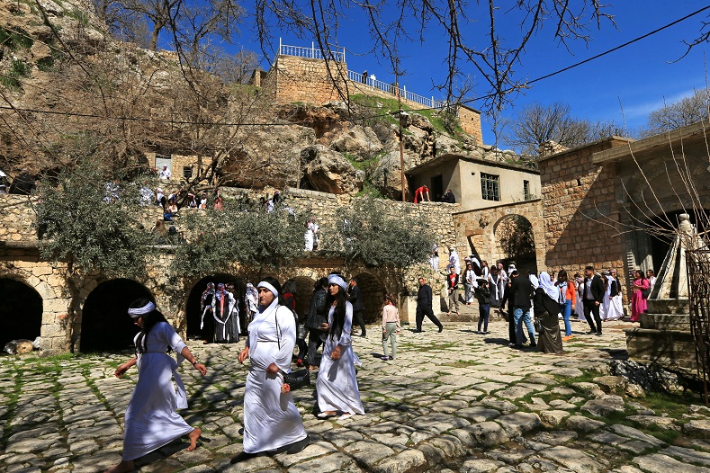 Yazidis have been persecuted for centuries and adhere to a pre-Islamic faith. The religion is cst in mystery, though most Muslims consider them “devil worshippers,” which has become a life-threatening and at time fatal misconception.