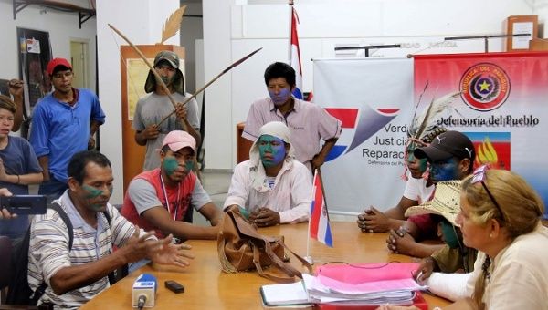 Indigenous people of the Takuara'i community are protesting in demand of their right to ancestral land in Paraguay. 
