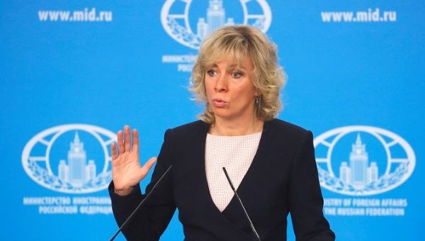 Foreign ministry spokeswoman Maria Zakharova at a press conference in Moscow, Russia, March 15, 2018.