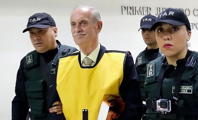 The Chilean ex-brigadier Miguel Krassnoff is one of the former agents sentenced for the disappearance of three students.