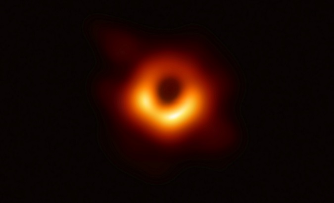 The first ever photo a black hole, taken using a global network of telescopes, conducted by the Event Horizon Telescope (EHT) project, has been released April 10, 2019.