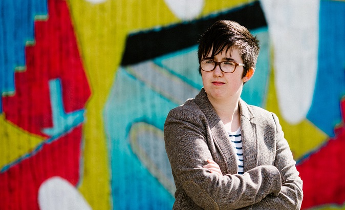 Journalist Lyra McKee poses for a portrait outside the Sunflower Pub on Union Street in Belfast, Northern Ireland May 19, 2017