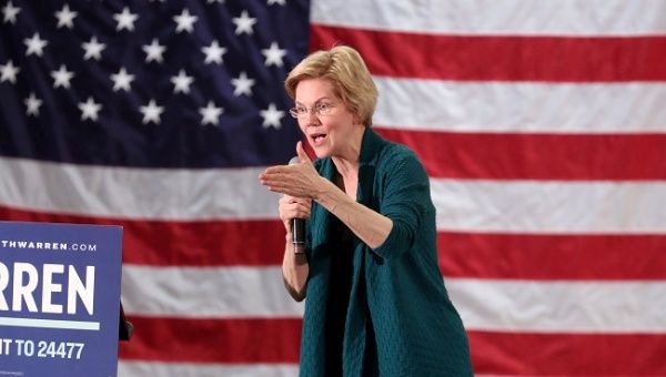 Democratic 2020 U.S. presidential candidate and U.S. Senator Elizabeth Warren (D-MA) speaks to supporters in Memphis, Tennessee, U.S. March 17, 2019. 