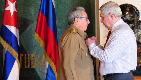 Raul Castro recieved the Order of Lenin award.