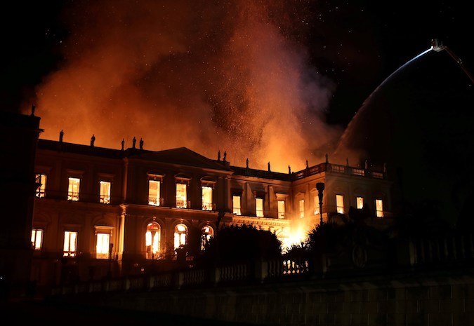 A fire broke out last September at the 200-year-old National Museum of Brazil, deepening the mueum's financial fragility