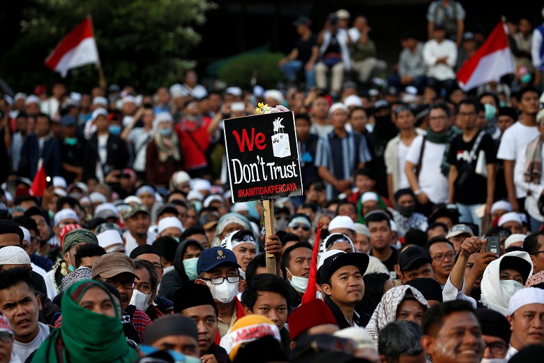 Joko Widodo won more than 85 million votes of 154 million cast, but retired general Prabowo Subianto has alleged 