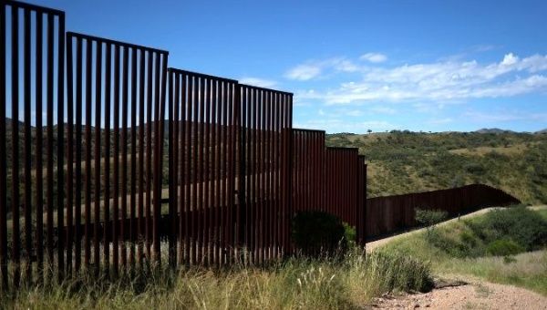 U.S. border wall with Mexico seen from the United States in Nogales, Arizona, September 13, 2018.