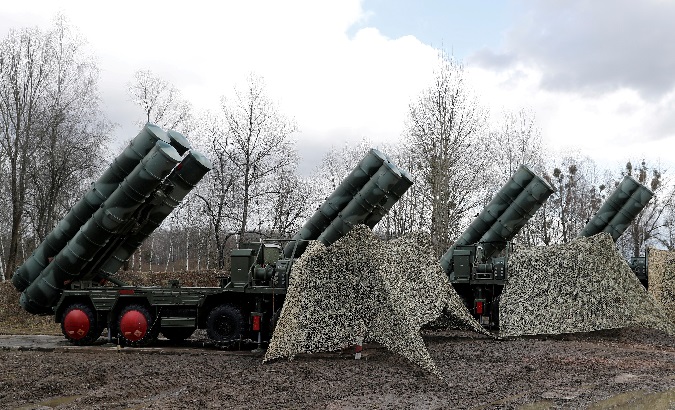 S-400 surface-to-air missile system at a military base near Kaliningrad, Russia March 11, 2019.