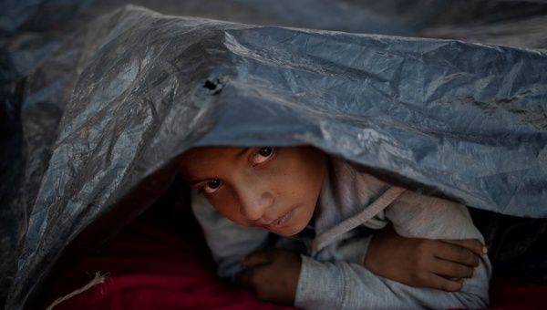 A 12 year old Honduran boy at a shelter in Tijuana, Mexico, Nov. 16, 2018.