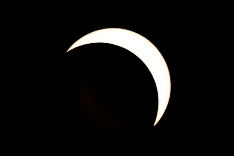 A partial solar eclipse was seen in northern parts of South America.