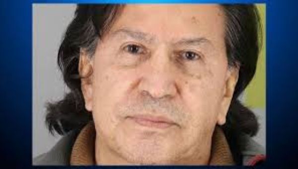 Peru's former president Alejandro Toledo Manrique poses in a police booking photo at San Mateo County jail in Redwood City, California, U.S. in this handout photograph released on March 18, 2019