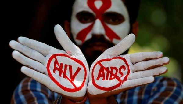 An HIV/AIDS awareness campaign to mark the International AIDS Candlelight Memorial, in Chandigarh, India, May 20, 2018. 