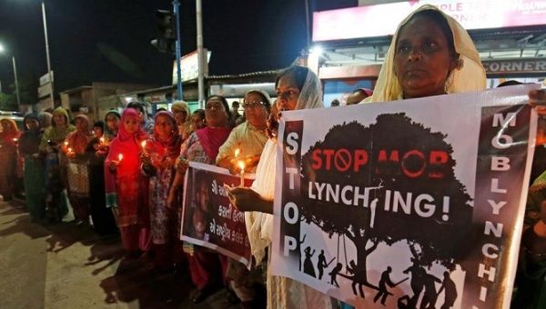 Mob lynching by majority in India in increasing since right-wing Prime Minister Narendra Modi took office in 2014. 