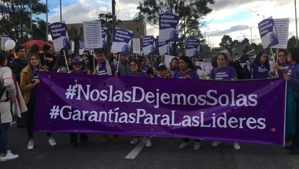 Colombian social leader killed a day after international march against their assassinations.