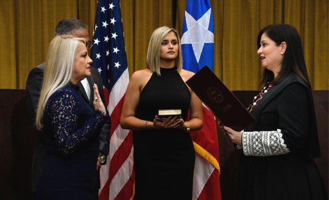 Wanda Vazquez, former Secretary of Justice, is sworn in as Governor of Puerto Rico after Pedro Pierluisi's former oath was declared unconstitutional by the Supreme Court of Puerto Rico