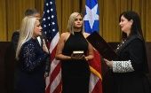 Wanda Vazquez, former Secretary of Justice, is sworn in as Governor of Puerto Rico after Pedro Pierluisi