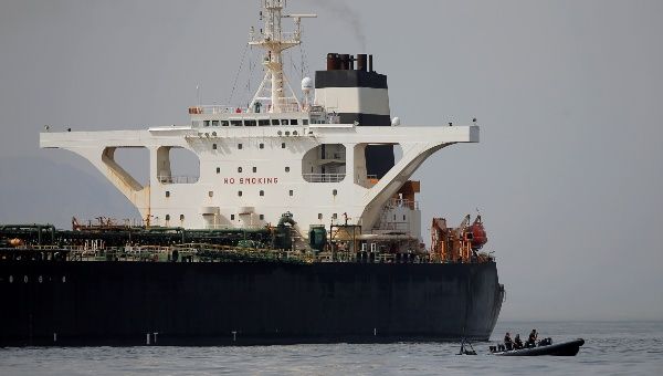 Grace 1, Iran's oil tanker, being guarded by UK authorities in Gibraltar.
