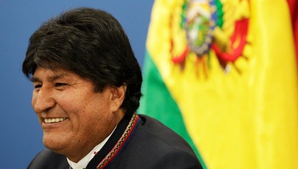 President Evo Morales at the presidential palace in La Paz, Bolivia, August 13, 2019.