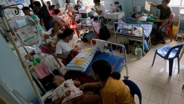 Dengue patients in Laguna Province, the Philippines, Aug. 15, 2019. The Department of Health (DOH) of the Philippines said on Tuesday that dengue cases in the country have reached 167,607 with 720 deaths since January this year.