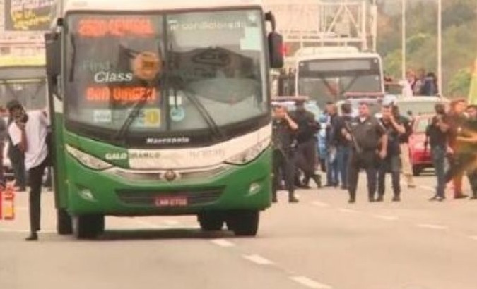 A man hijacked a bus in Brazil with 40 people on board.