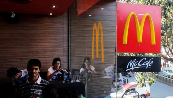 Far-right Indian Hindus threat to boycott McDonald's for serving halal meat. 