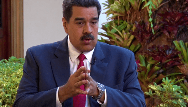 Venezuelan President Nicolas Maduro during interview with Xinhua media, Caracas, Aug 30, 2019