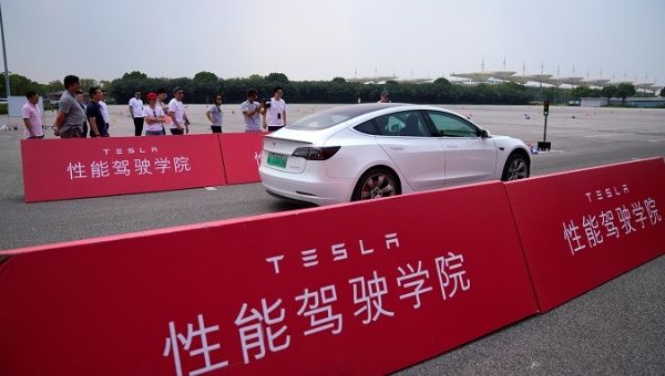 Electric cars event at Shanghai International Circuit in Shanghai, China, August 22, 2019.