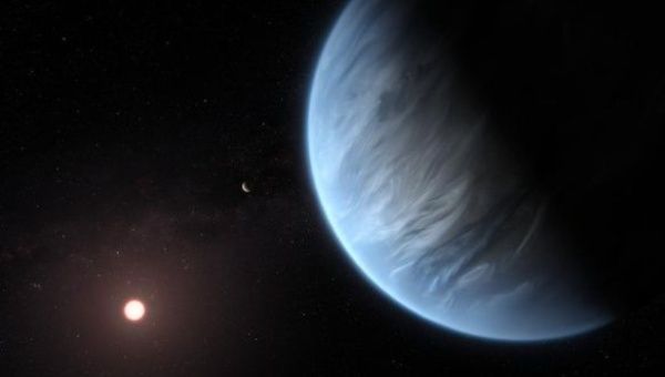 The exoplanet K2-18b is an super-Earth discovered in 2015 by NASA’s Kepler spacecraft.