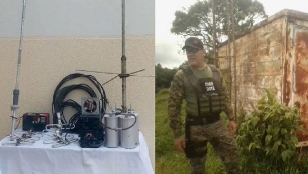 Equipment located in Los Rastrojos communications base